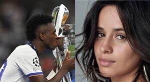 Read more about the article Fake: nem Vinicius Jr. nem Camila Cabello elogiaram Bolsonaro na final da Champions