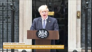 Read more about the article Boris Johnson renuncia ao cargo de primeiro-ministro do Reino Unido