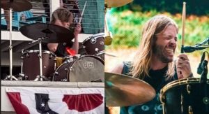 Read more about the article Filho de Taylor Hawkins toca música do Foo Fighters em homenagem ao pai