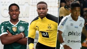 Read more about the article Com mais dois brasileiros na lista, Endrick é o jogador sub-17 mais valioso do mundo