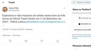 Read more about the article Falso: prédio do World Trade Center caiu por impacto de aviões, não por bombas e explosivos