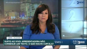 Read more about the article Apresentadora americana tem dificuldades para apresentar jornal e descobre ter sofrido um AVC