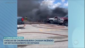 Read more about the article Incêndio atinge estacionamento de estádio de futebol na Flórida