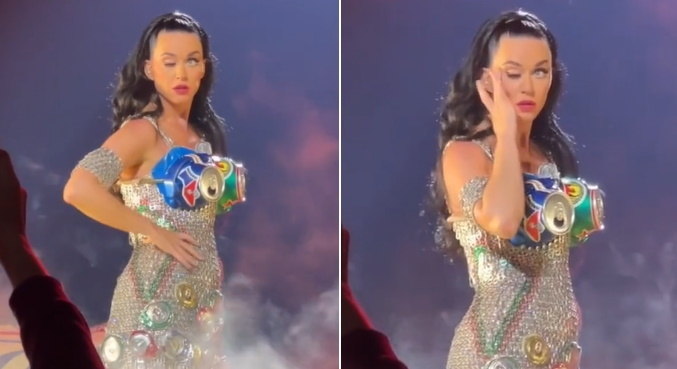 You are currently viewing Falha mecânica? Katy Perry não consegue abrir olho durante show e vídeo viraliza nas redes sociais