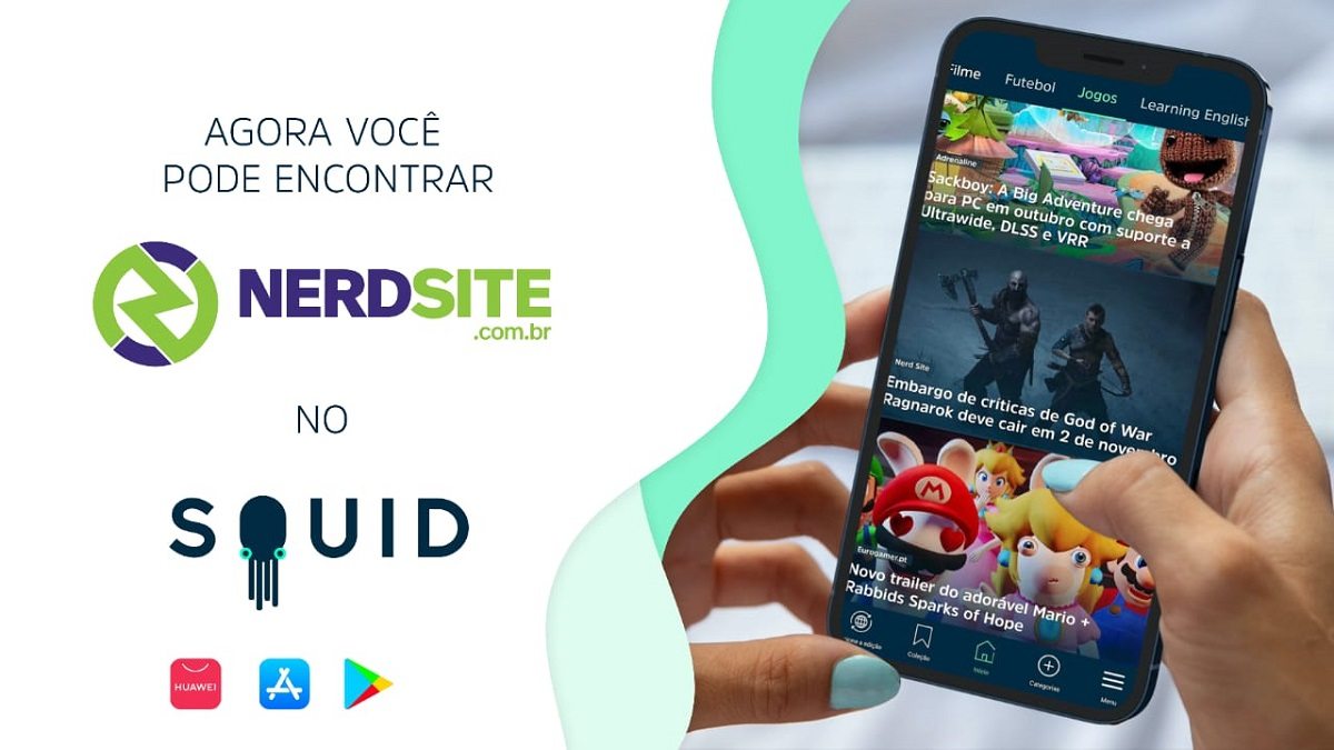 You are currently viewing NERD SITE fecha parceria com o SQUID para veiculação de notícias; app está disponível para Android e iOS