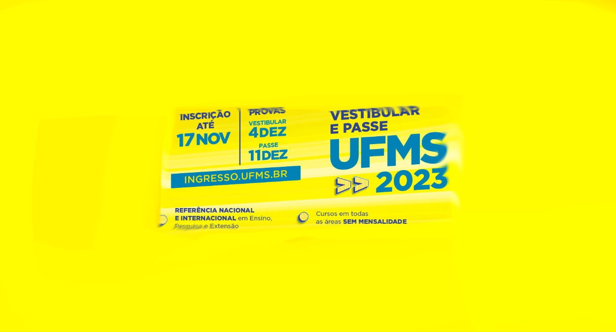 You are currently viewing UFMS está com inscrições abertas para Vestibular 2023