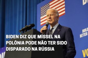 Read more about the article Biden diz que míssel na Polônia pode não ter sido disparado da Rússia