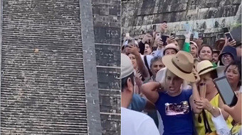 You are currently viewing Turista é agredida após subir degraus de pirâmide maia no México