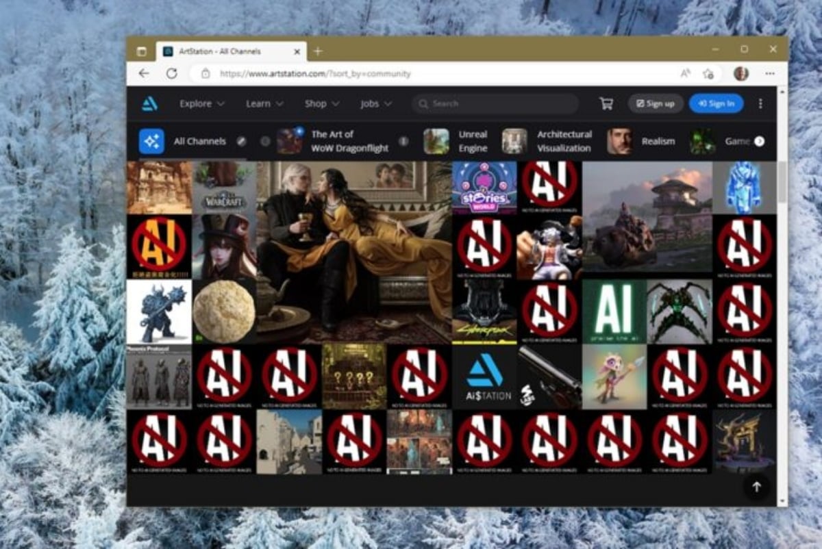 You are currently viewing ArtStation vs Artistas: manifestações demonstram o descontentamento com imagens geradas por IA e viram movimento na internet
