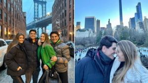 Read more about the article Cesar Filho e Elaine Mickely curtem férias dos sonhos com os filhos em Nova York<br>