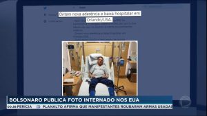 Read more about the article Jair Bolsonaro publica foto em um leito hospitalar em Orlando (EUA)