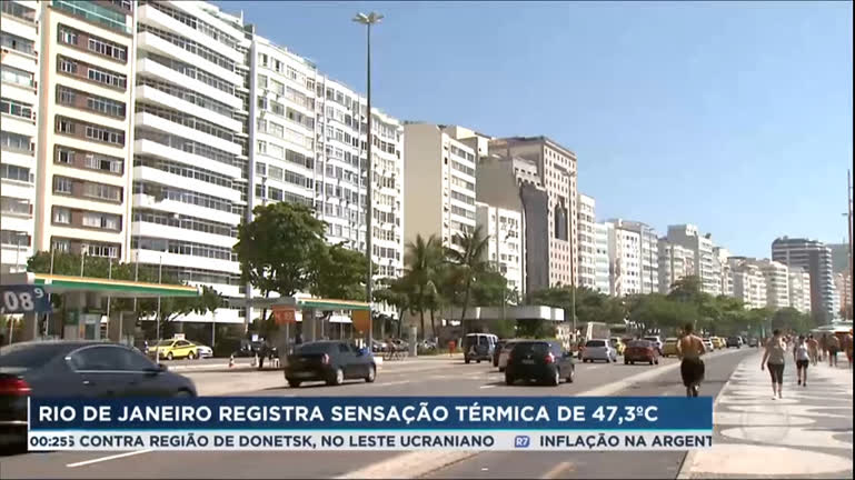 You are currently viewing Rio de Janeiro registra sensação térmica de 47,3°C, a maior deste verão